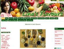 Tablet Screenshot of linasflavours.com